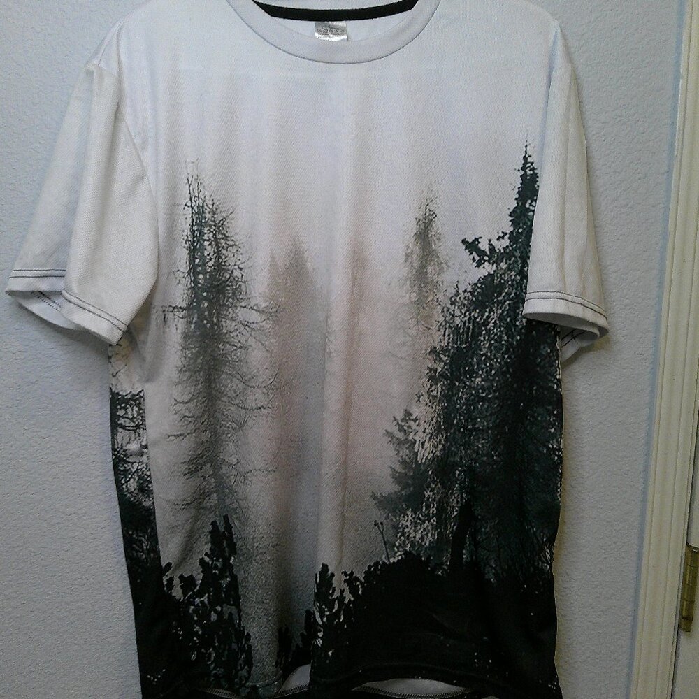 Redwoods breathable shirt rare print California mens large